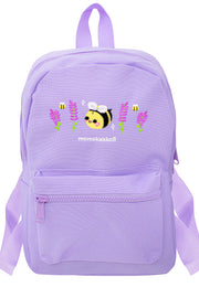 Lavender Bibi Embroidered Mini Backpack - Momokakkoii