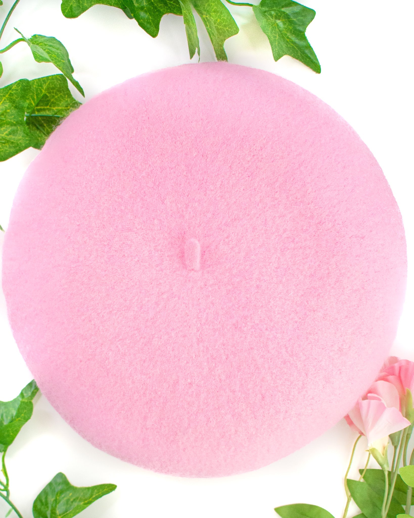 No thoughts here' Embroidered Beret - Momokakkoii
