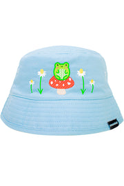 KIDS Albert The Frog & Mushroom Bucket Hat - Momokakkoii