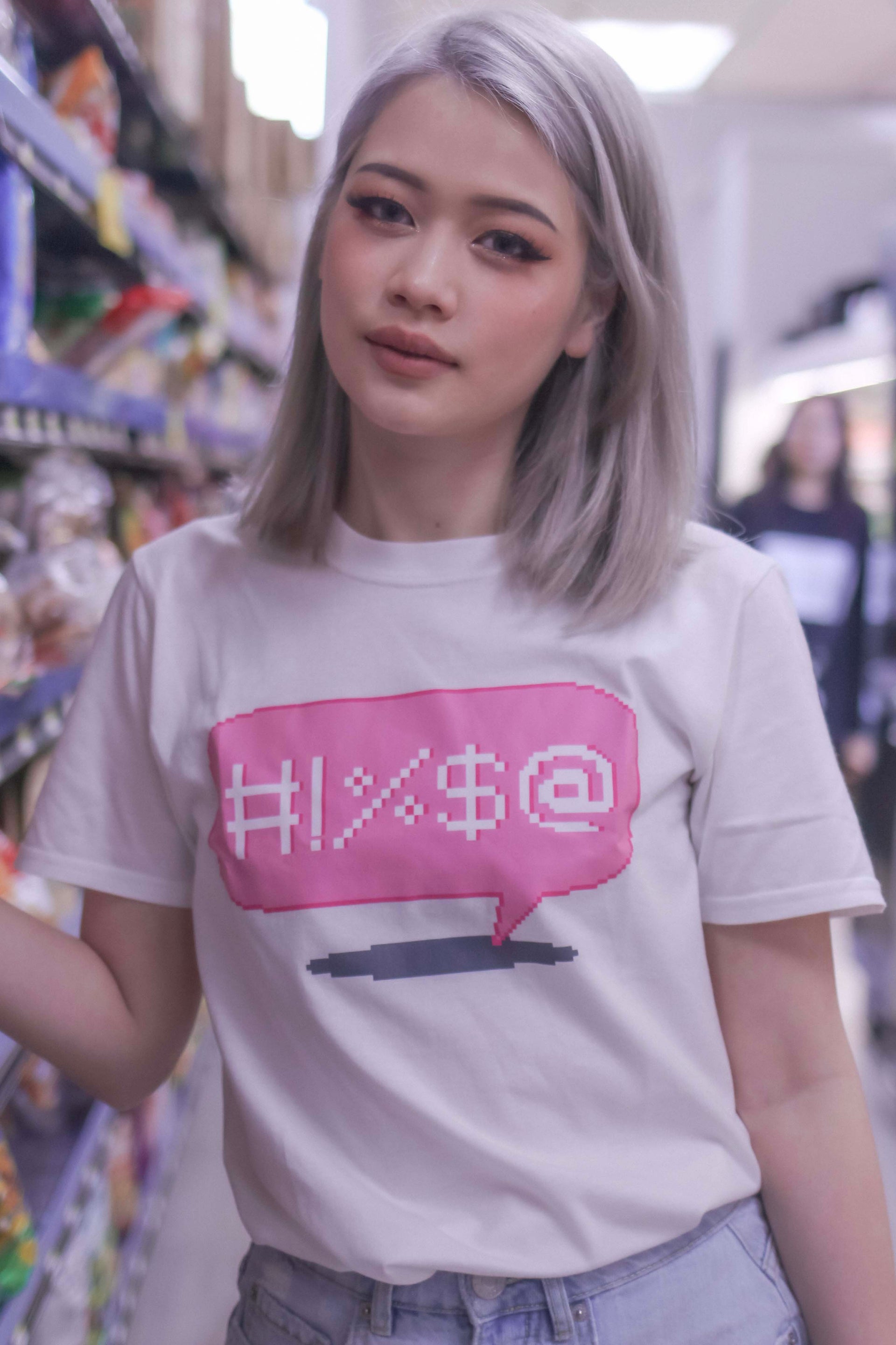 Speech Bubble Pixel Art T-shirt - Momokakkoii