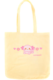 Organic Cotton Xoxi The Axolotl Embroidered Tote Bag - Momokakkoii