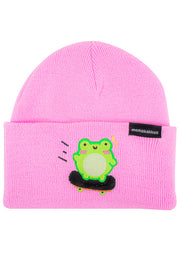 Skater Albert Embroidered Beanie - Momokakkoii