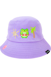 Summer Albert Embroidered Bucket Hat - Momokakkoii