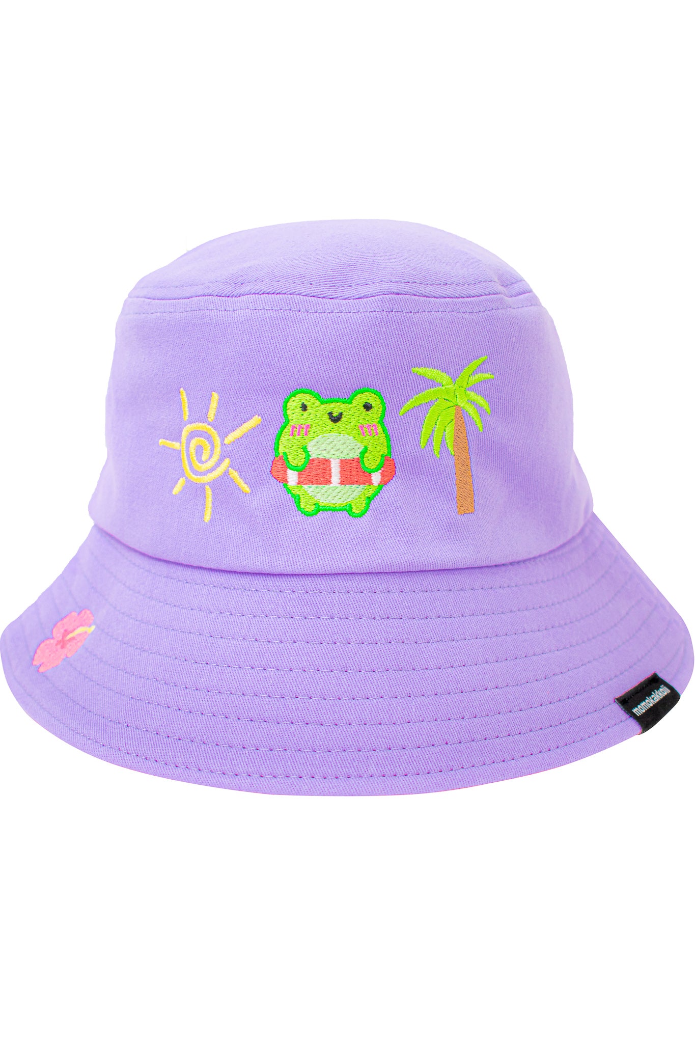 Summer Albert Embroidered Bucket Hat - Momokakkoii