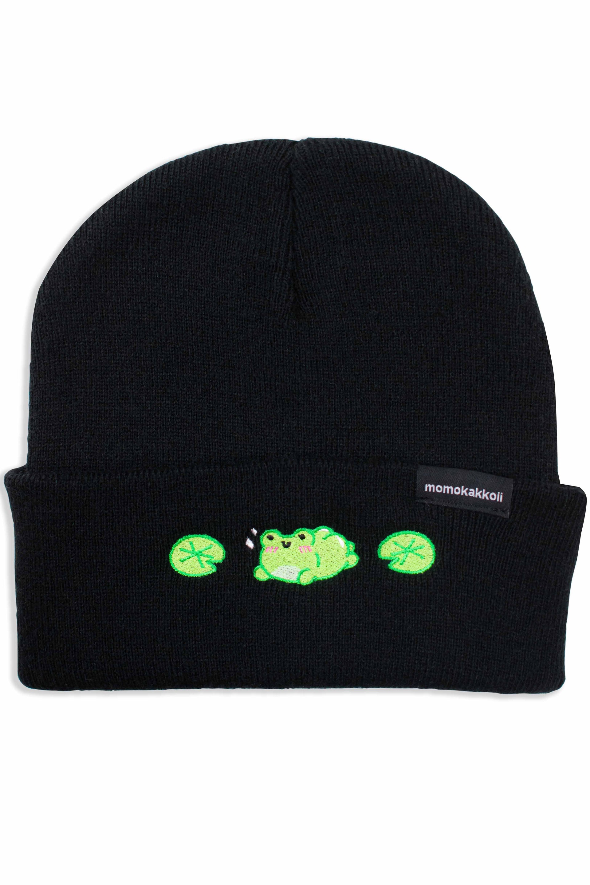 Thicc Albert The Frog Embroidered Beanie - Momokakkoii