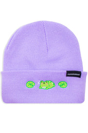 Thicc Albert The Frog Embroidered Beanie - Momokakkoii