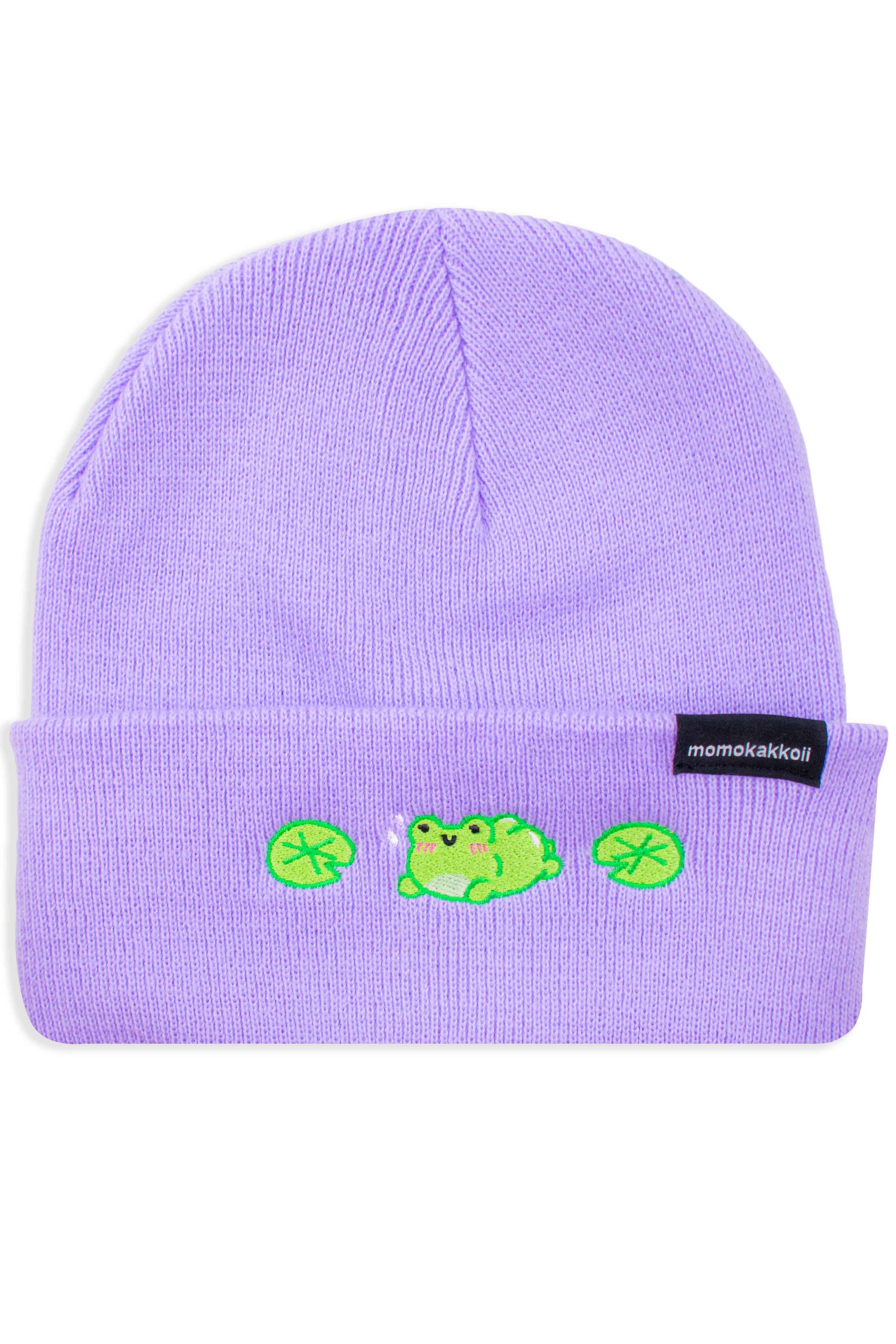 Thicc Albert The Frog Embroidered Beanie - Momokakkoii