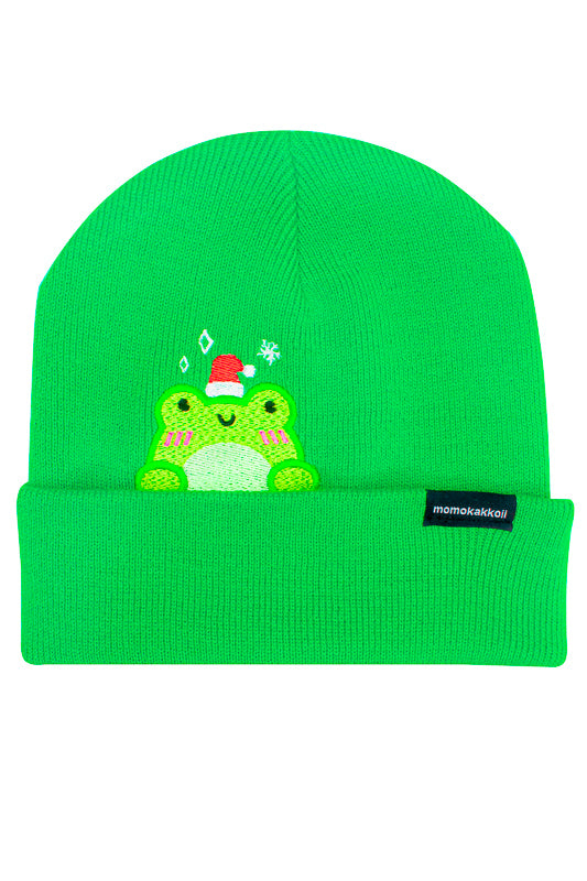Holiday Albert Embroidered Beanie - Momokakkoii
