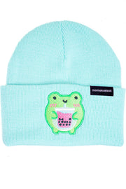 Boba Albert the Frog Embroidered Beanie - Momokakkoii