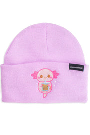 Boba Xoxi The Axolotl Embroidered Beanie - Momokakkoii