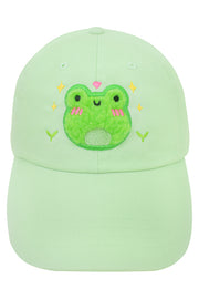 Fluffy Albert Embroidered Cap - Momokakkoii