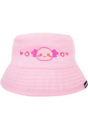 KIDS Xoxi The Axolotl Organic Cotton Bucket Hat - Momokakkoii