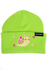 Keki The Snail Embroidered Beanie - Momokakkoii