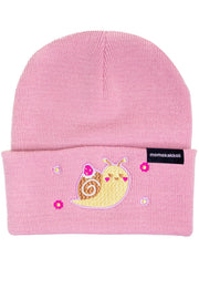 Keki The Snail Embroidered Beanie - Momokakkoii