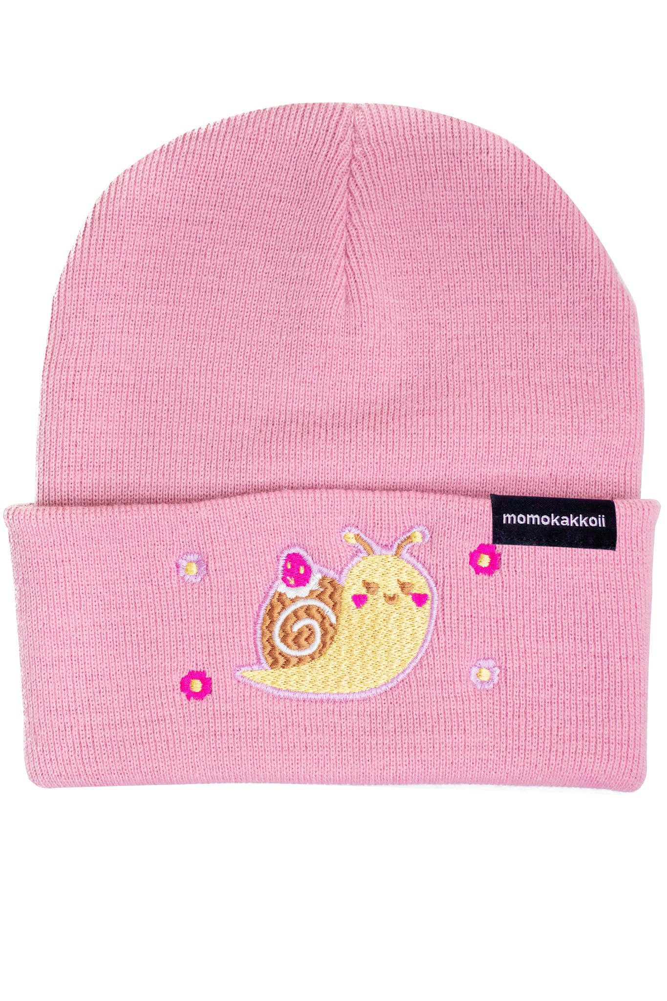 Keki The Snail Embroidered Beanie - Momokakkoii