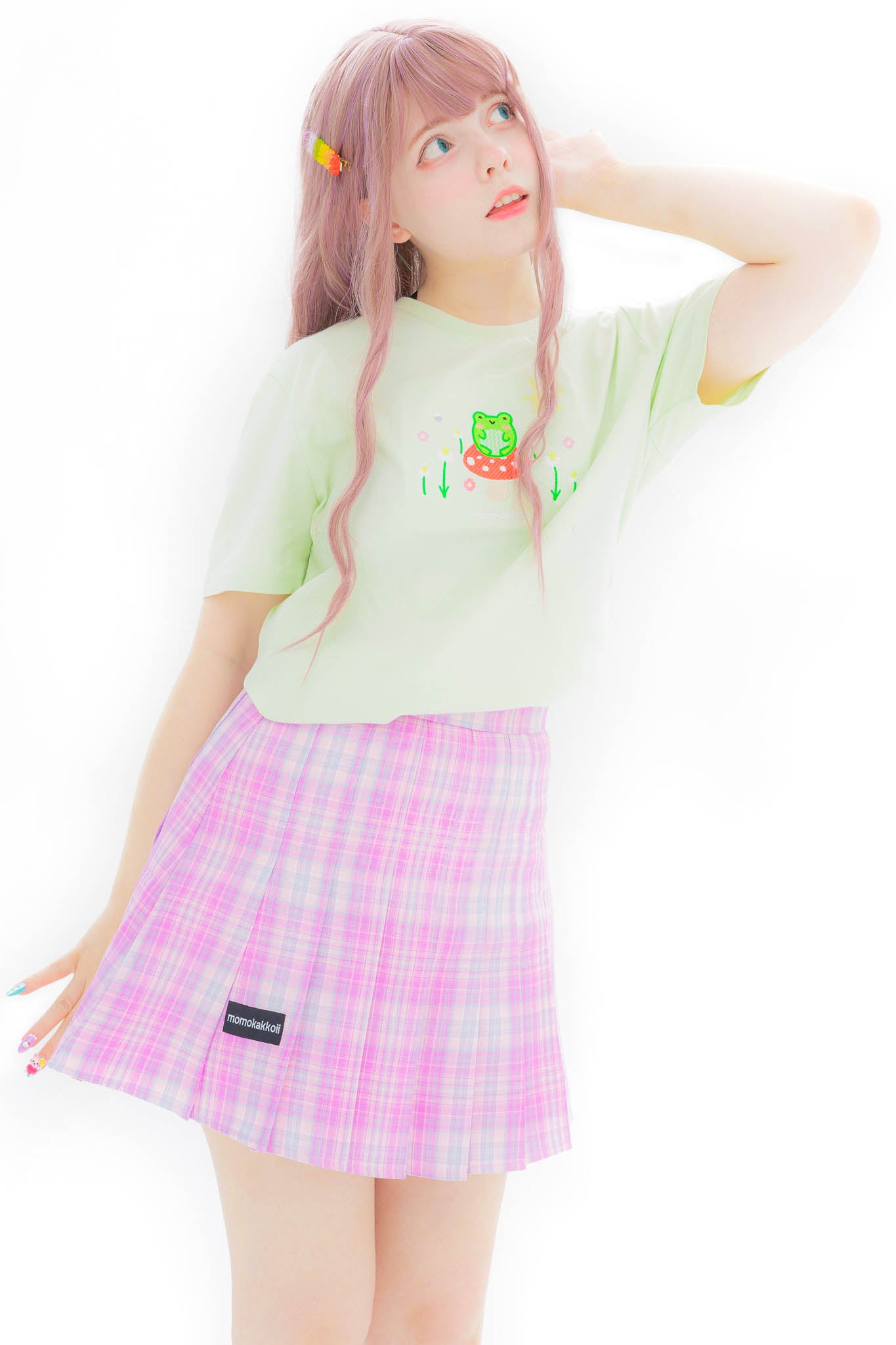 Pastel Vibes Pleated Mini Skirt - Momokakkoii