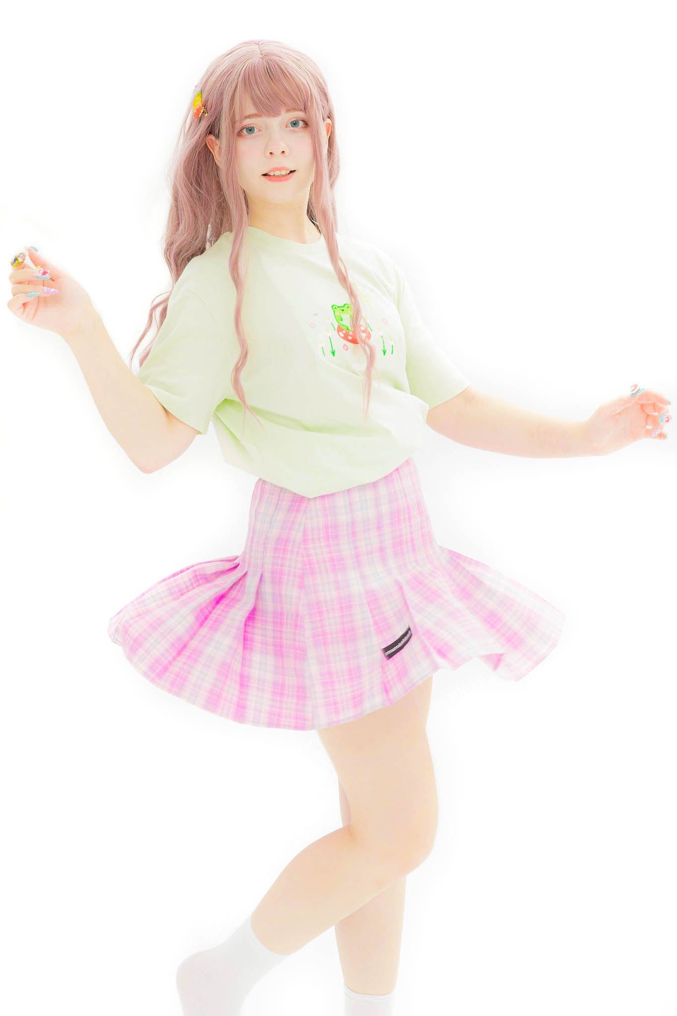 Pastel Vibes Pleated Mini Skirt - Momokakkoii