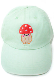 Kawaii Mushroom Embroidered Cap - Momokakkoii