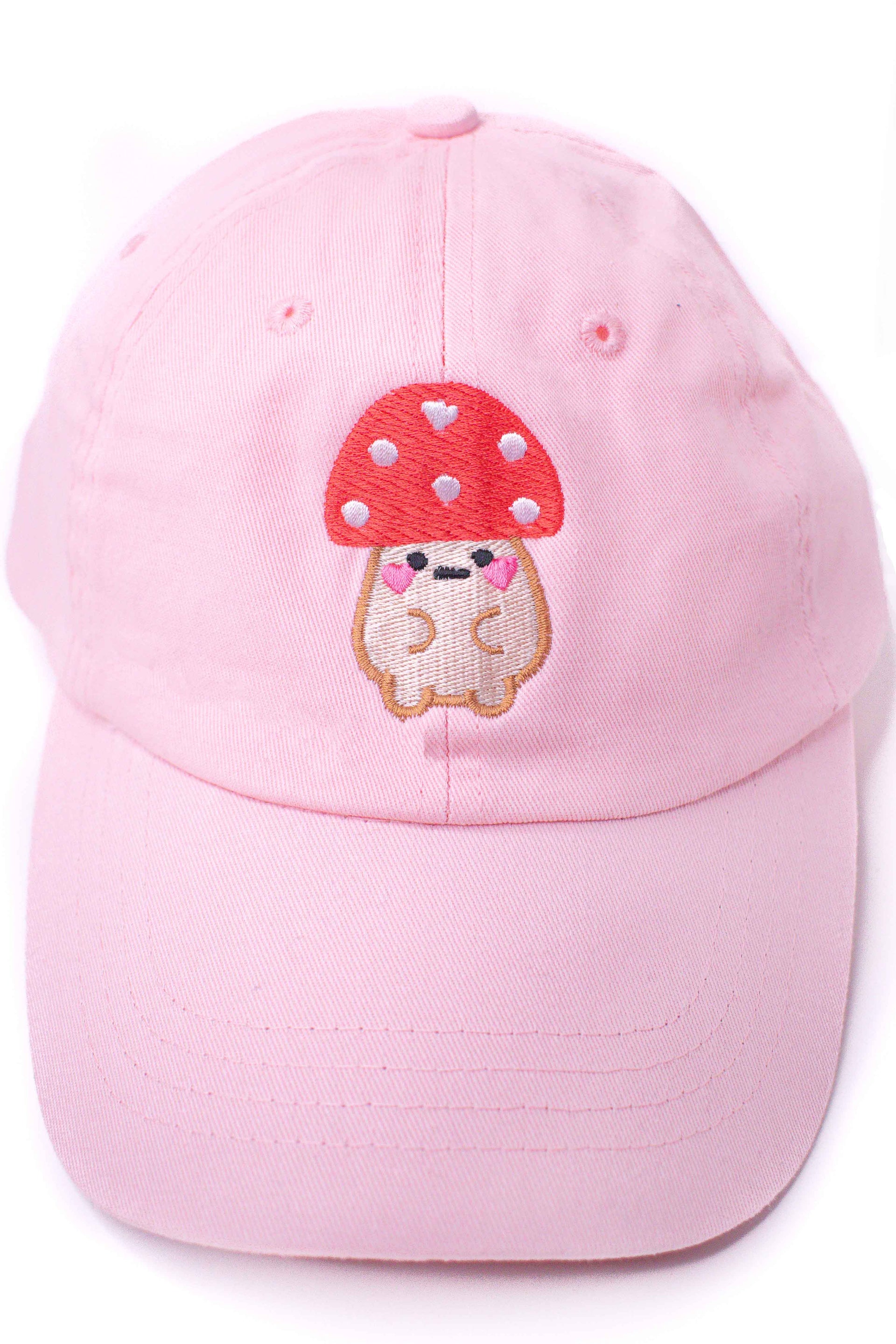 Kawaii Mushroom Embroidered Cap - Momokakkoii