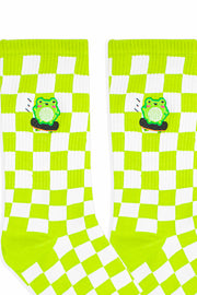 Skater Albert Embroidered Socks - Momokakkoii