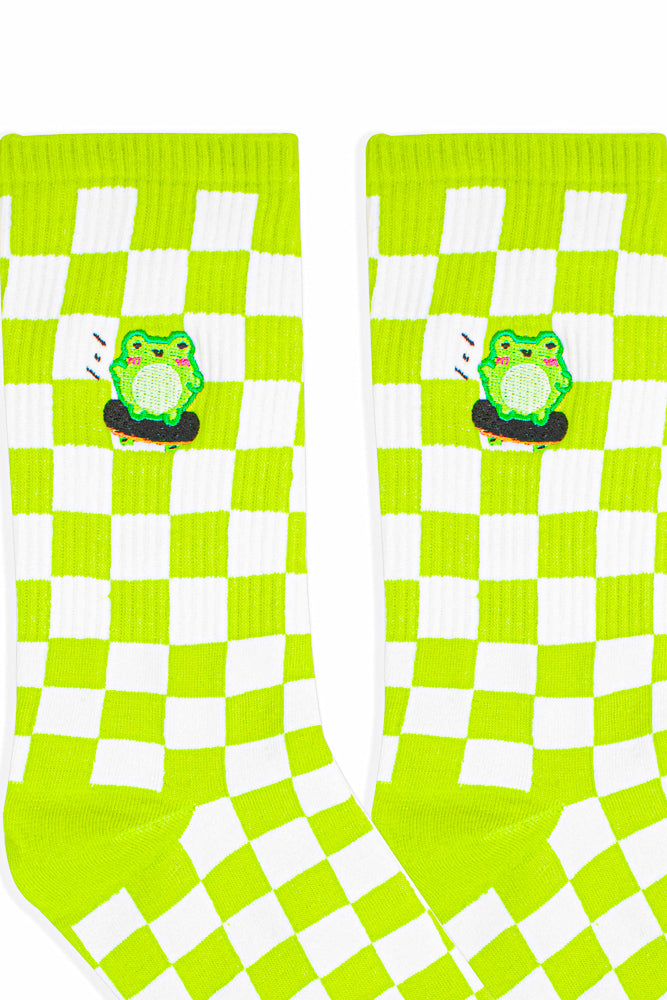 Skater Albert Embroidered Socks - Momokakkoii