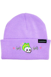 Cute Skull Albert Embroidered Beanie - Momokakkoii