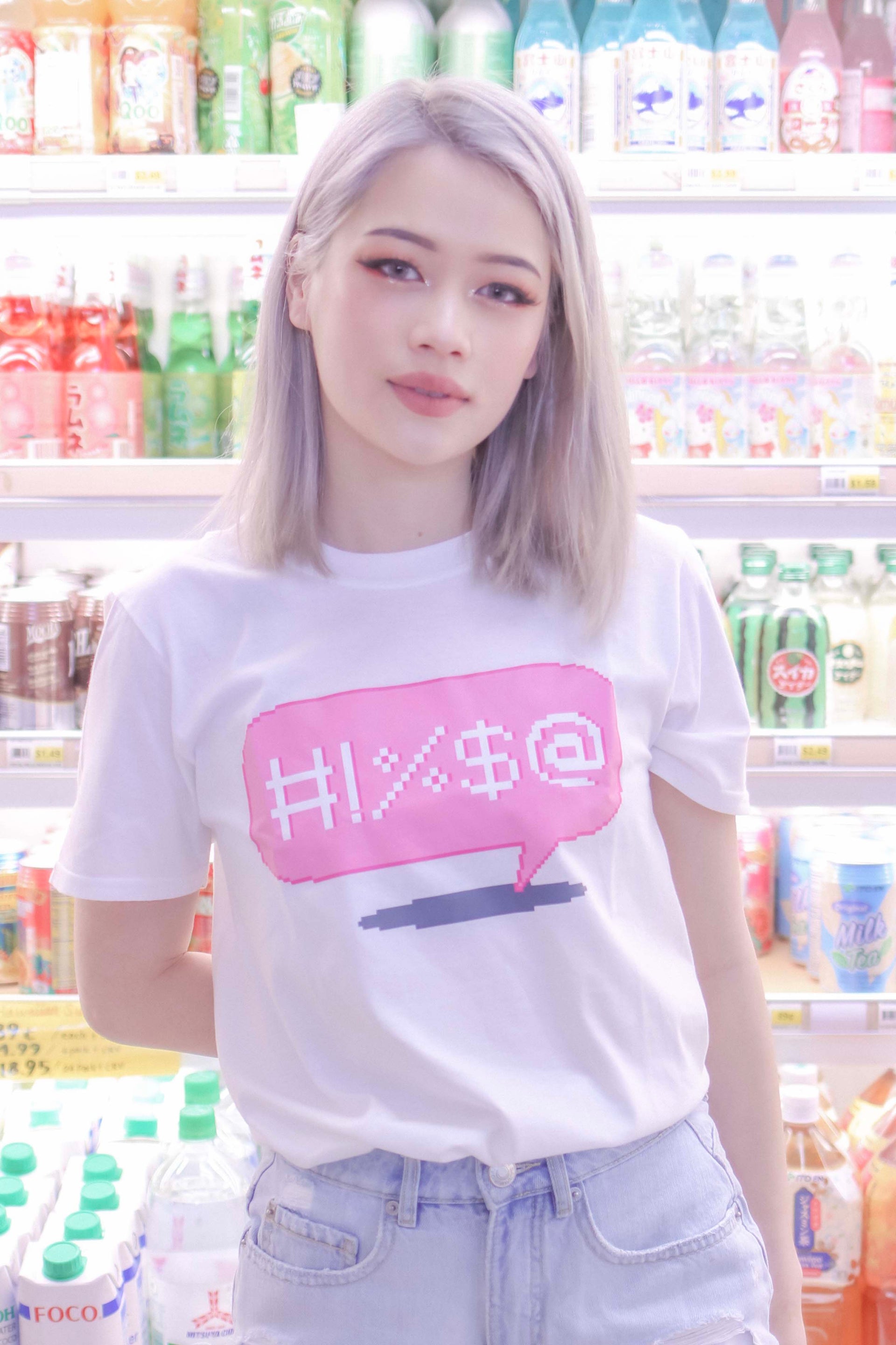 Speech Bubble Pixel Art T-shirt - Momokakkoii