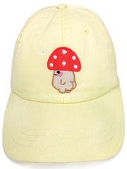 Thicc Mushroom Embroidered Cap - Momokakkoii