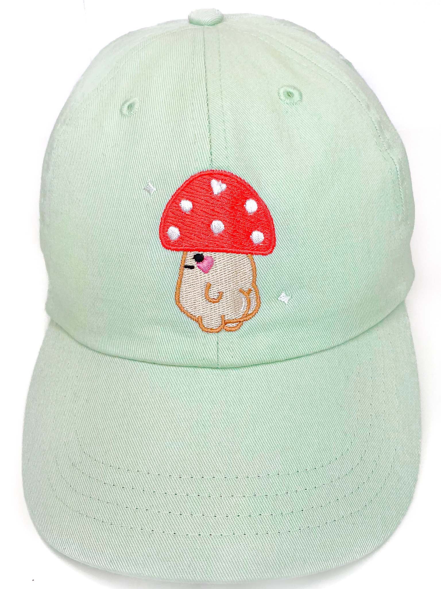 Thicc Mushroom Embroidered Cap - Momokakkoii
