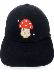 Thicc Mushroom Embroidered Cap - Momokakkoii