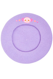 Xoxi The Axolotl Embroidered Beret - Momokakkoii