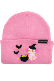 Xoxi The Axolotl Witch Embroidered Beanie - Momokakkoii