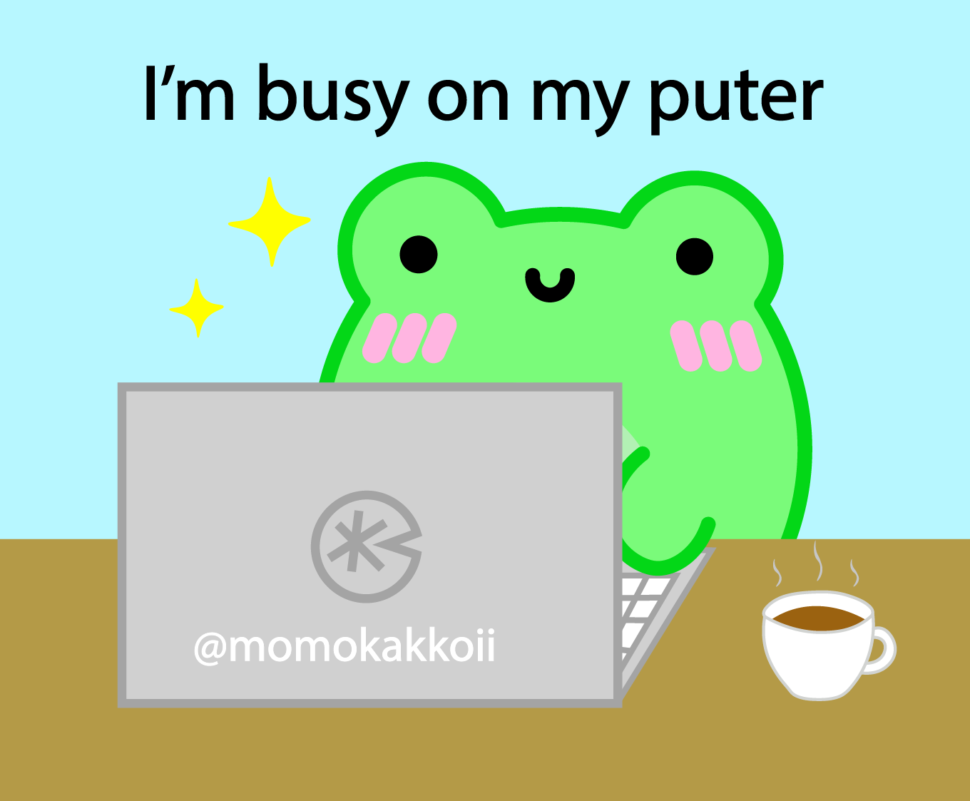 what 'on my puter' actually means (a reluctant explainer from Albert the Frog)