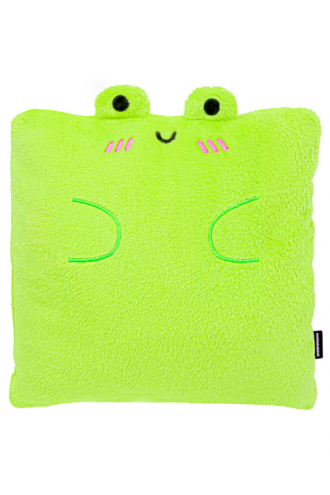 Albert The Frog Handmade Cushion