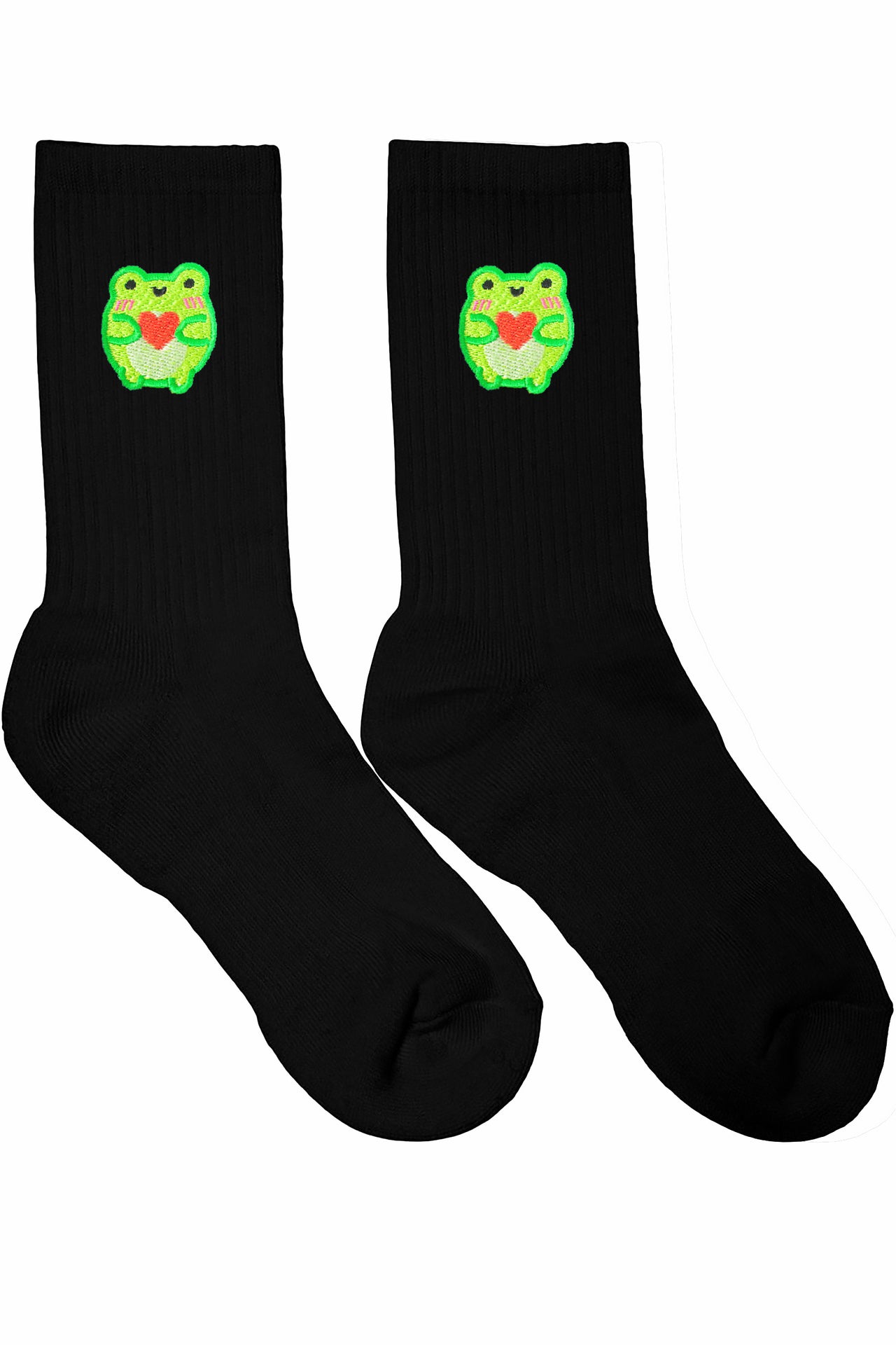 Heart Albert Embroidered Socks