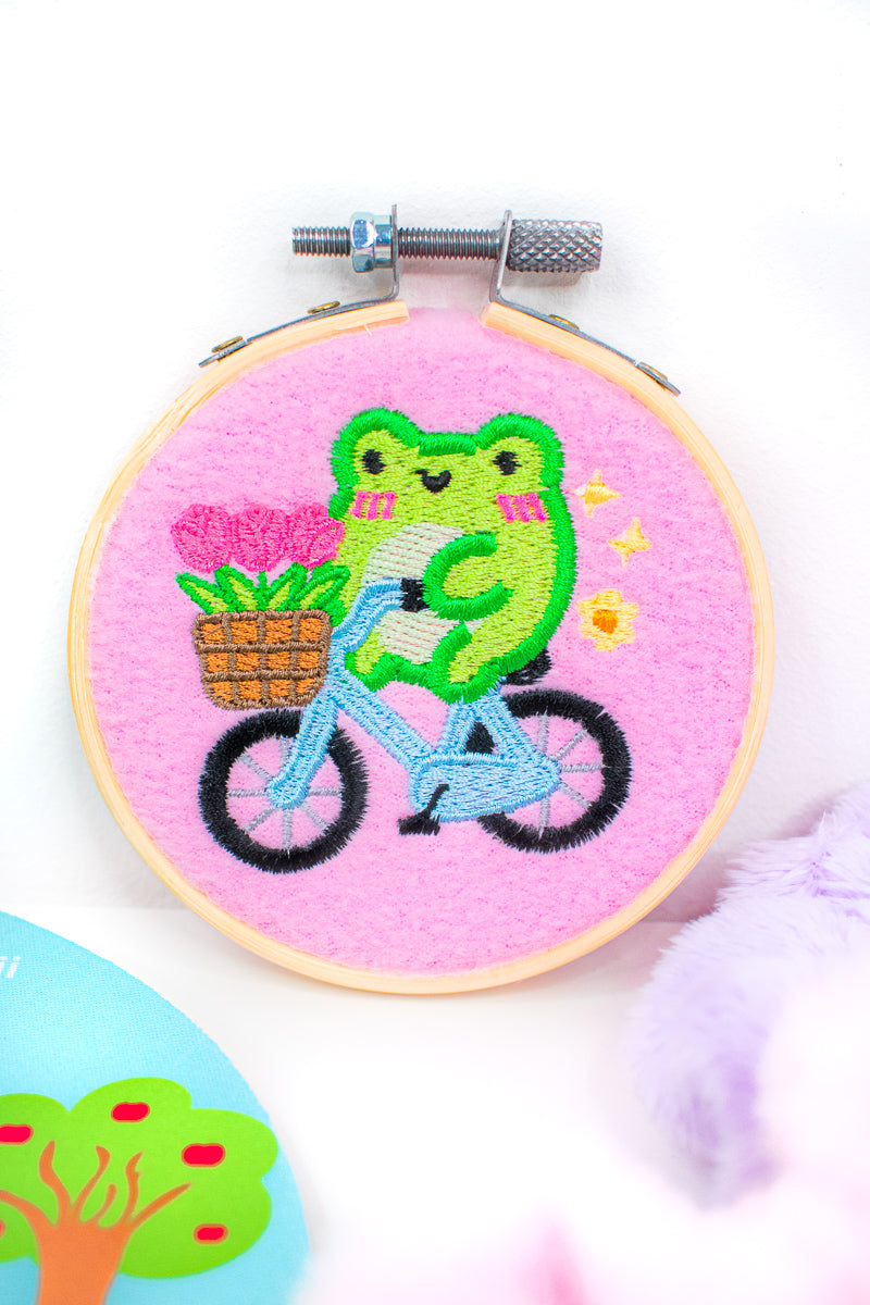 Albert's Flower Ride 3" Decorative Hoop