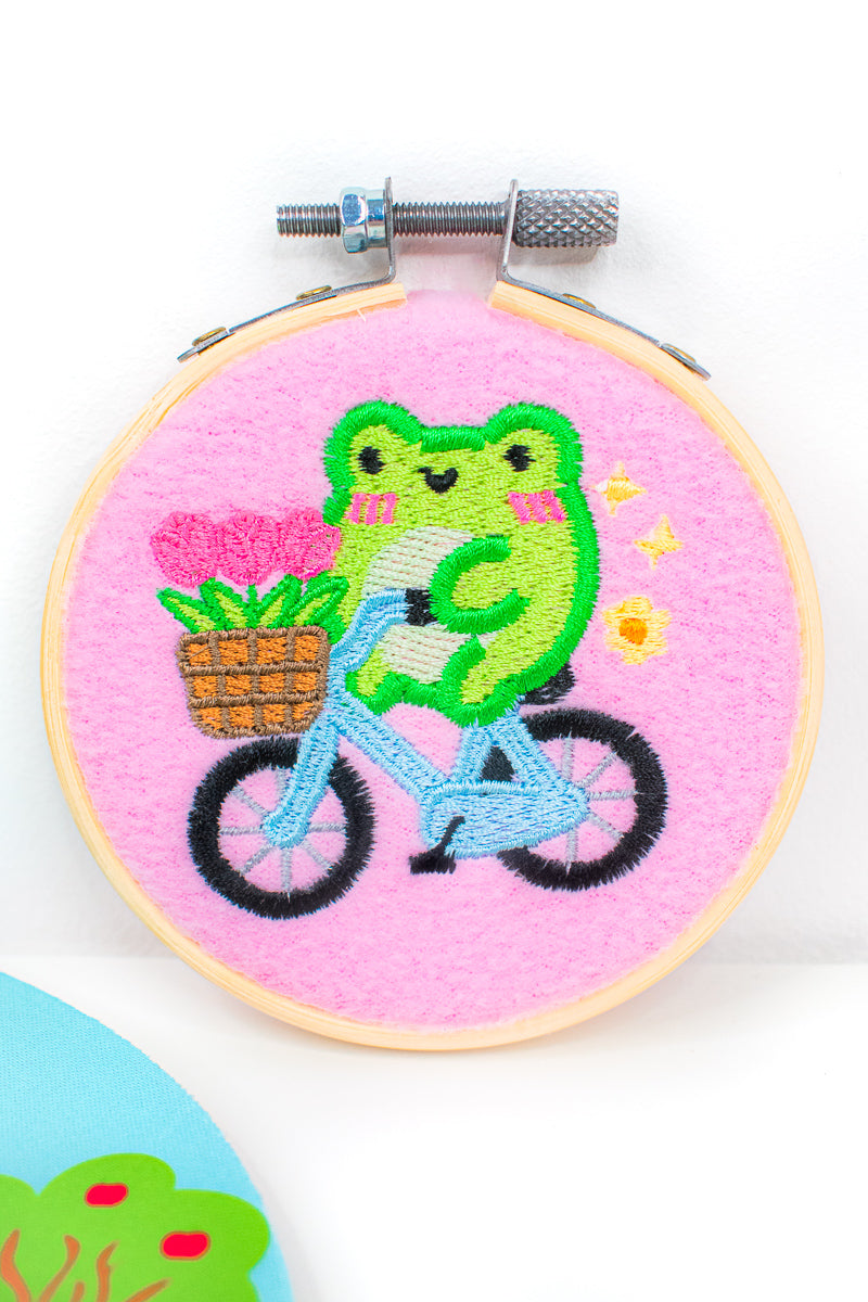 Albert's Flower Ride 3" Decorative Hoop