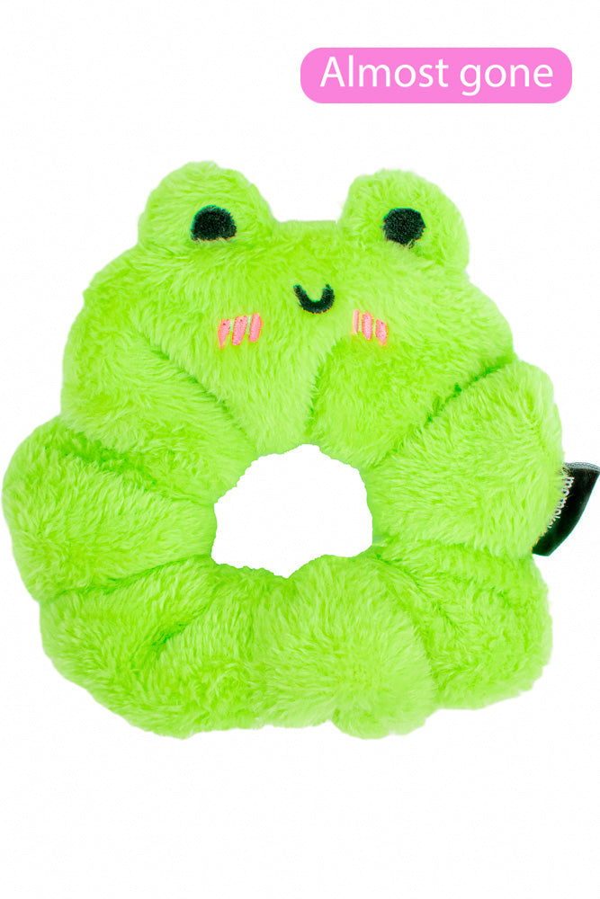 Fluffy Albert The Frog Handmade Scrunchie