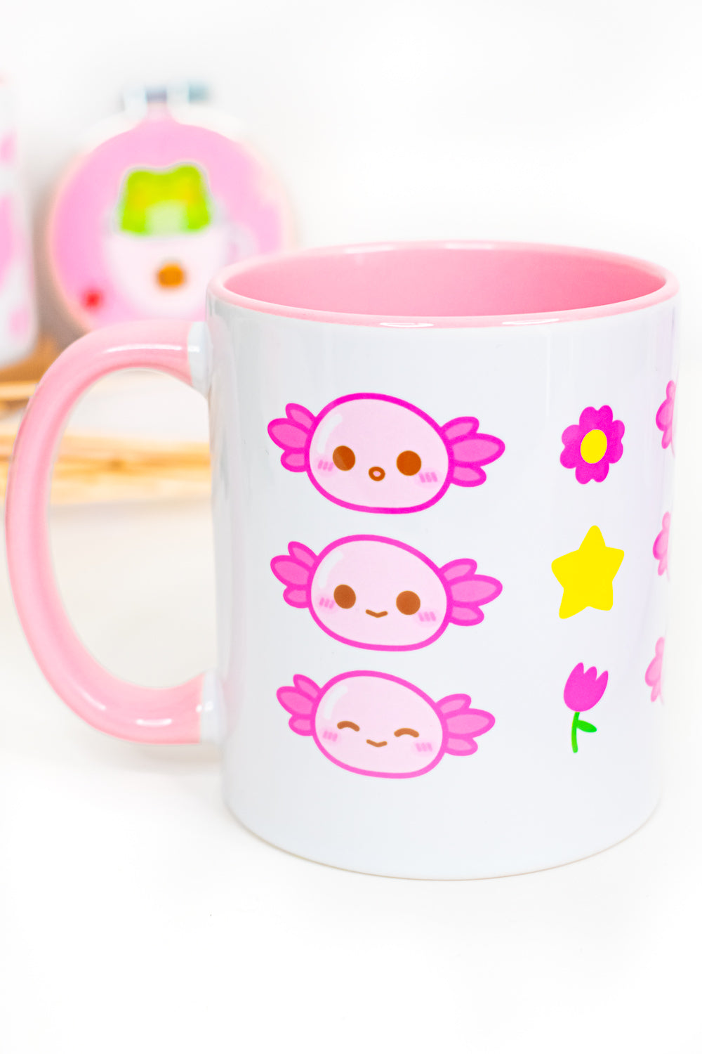 Xoxi The Axolotl Moods Pink Mug