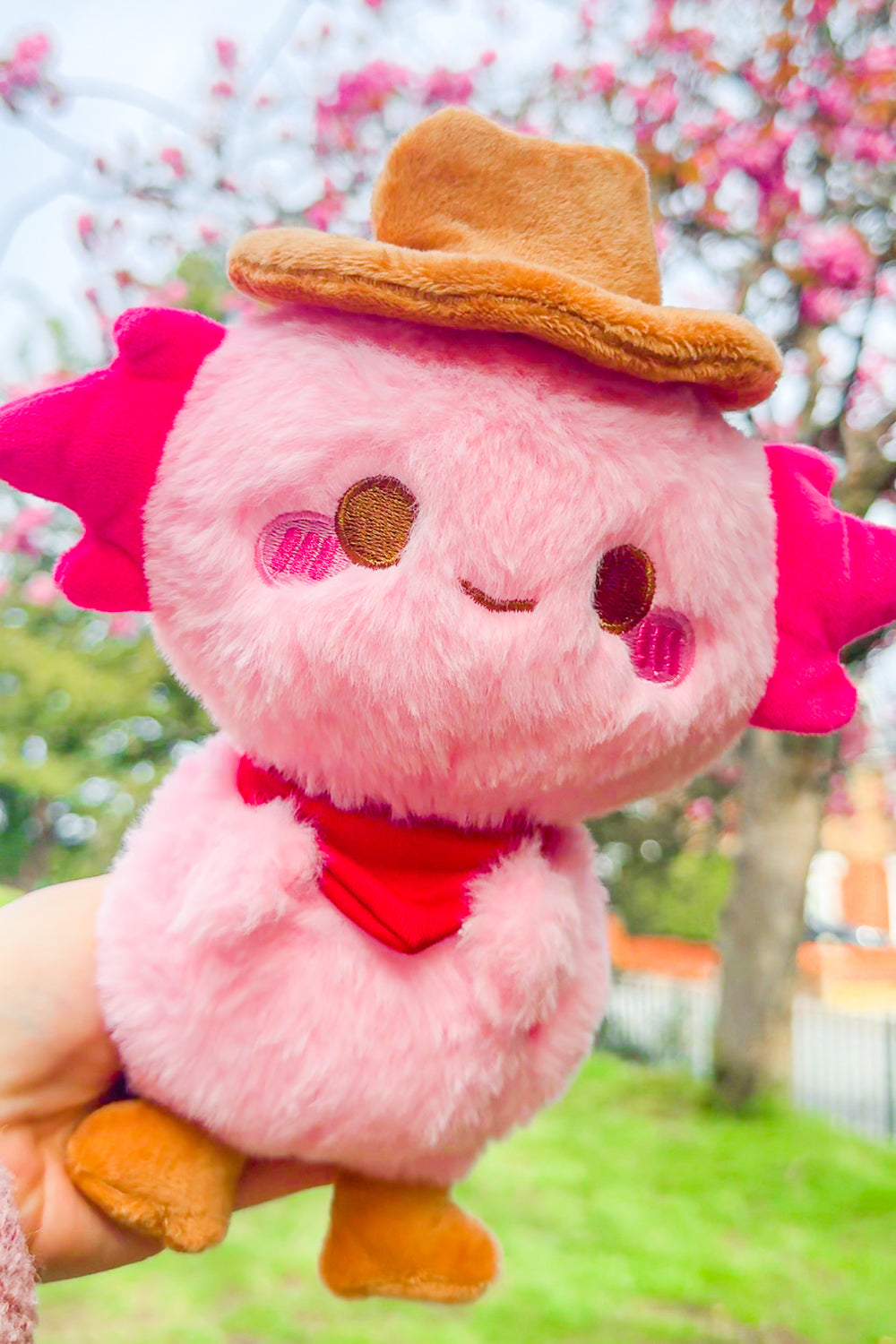 Cowboy Xoxi The Axolotl 7" Plushie