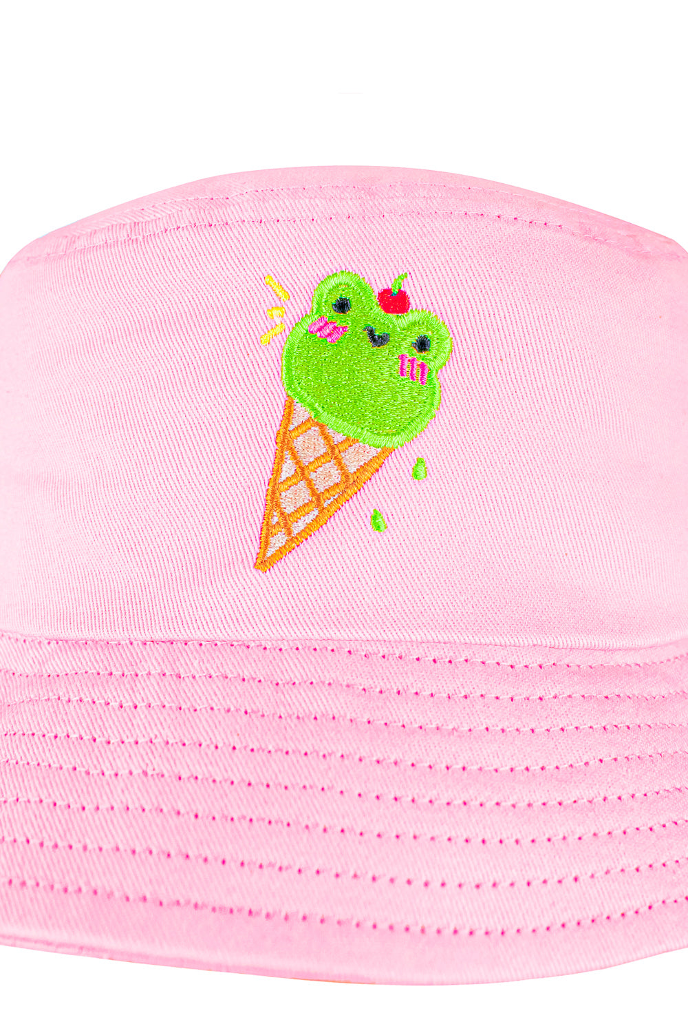 Ice Cream Albert Embroidered Bucket Hat
