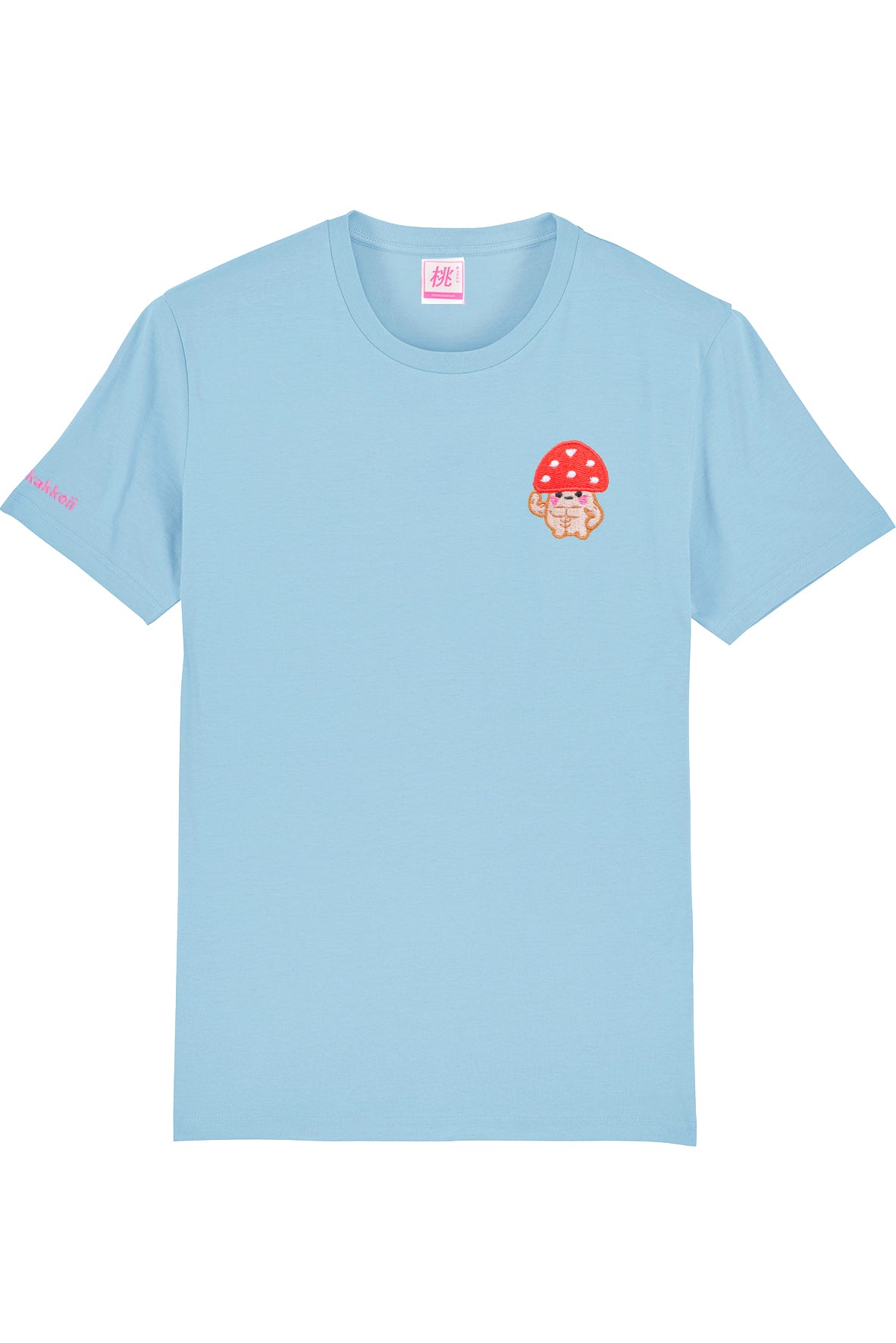 Organic Cotton Mighty Mushroom Friend Embroidered T-Shirt