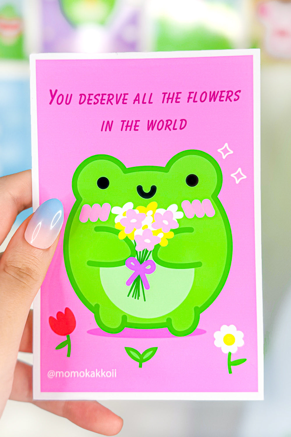 You Deserve All The Flowers Art Print