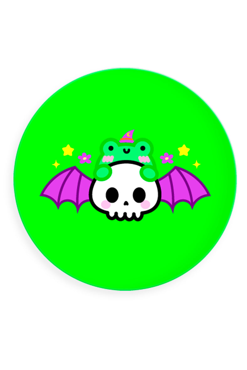 Albert and The Flying Skull Button Badge
