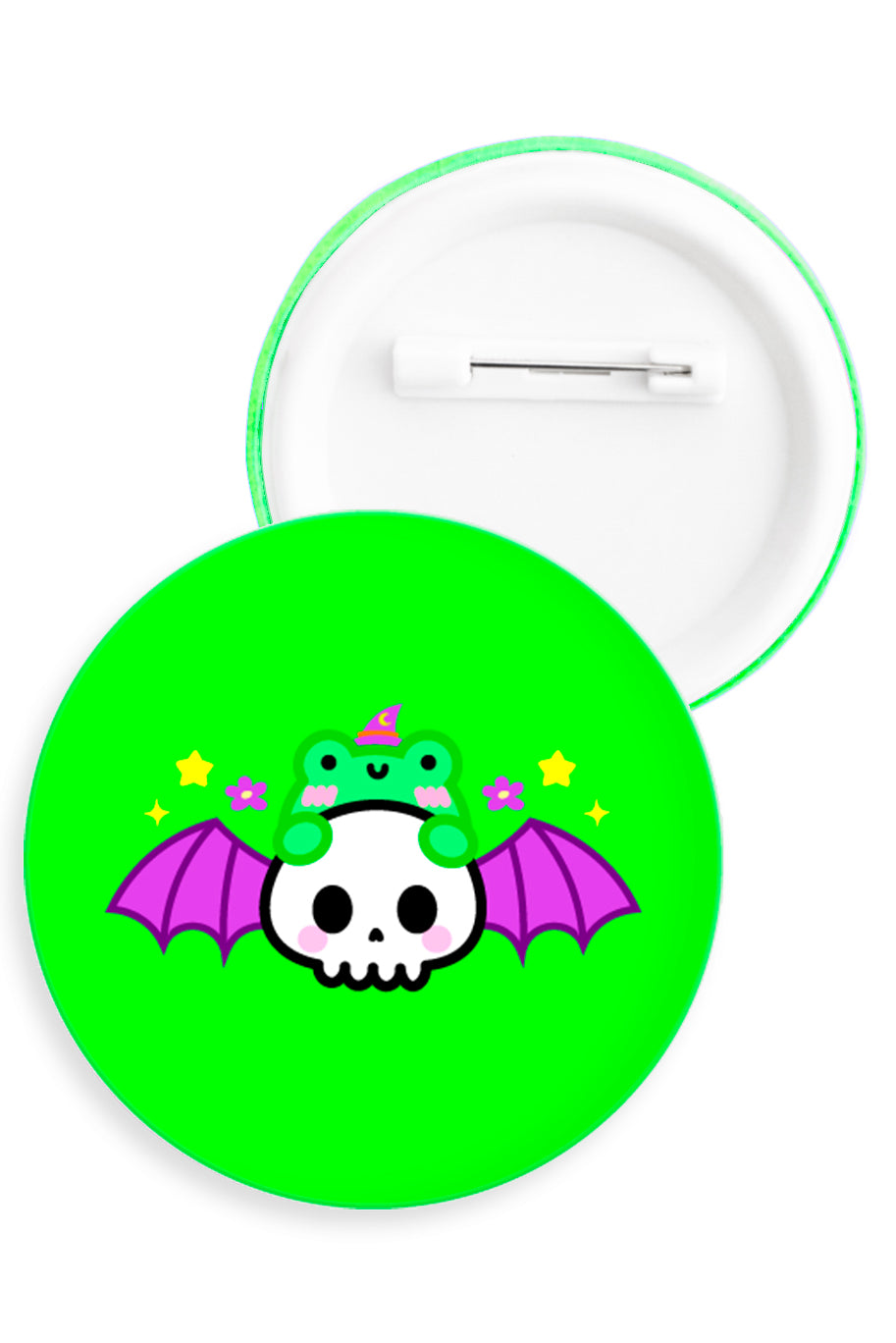 Albert and The Flying Skull Button Badge