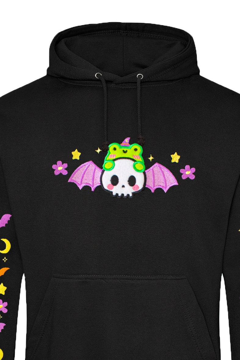 Albert And The Flying Skull Embroidered Hoodie