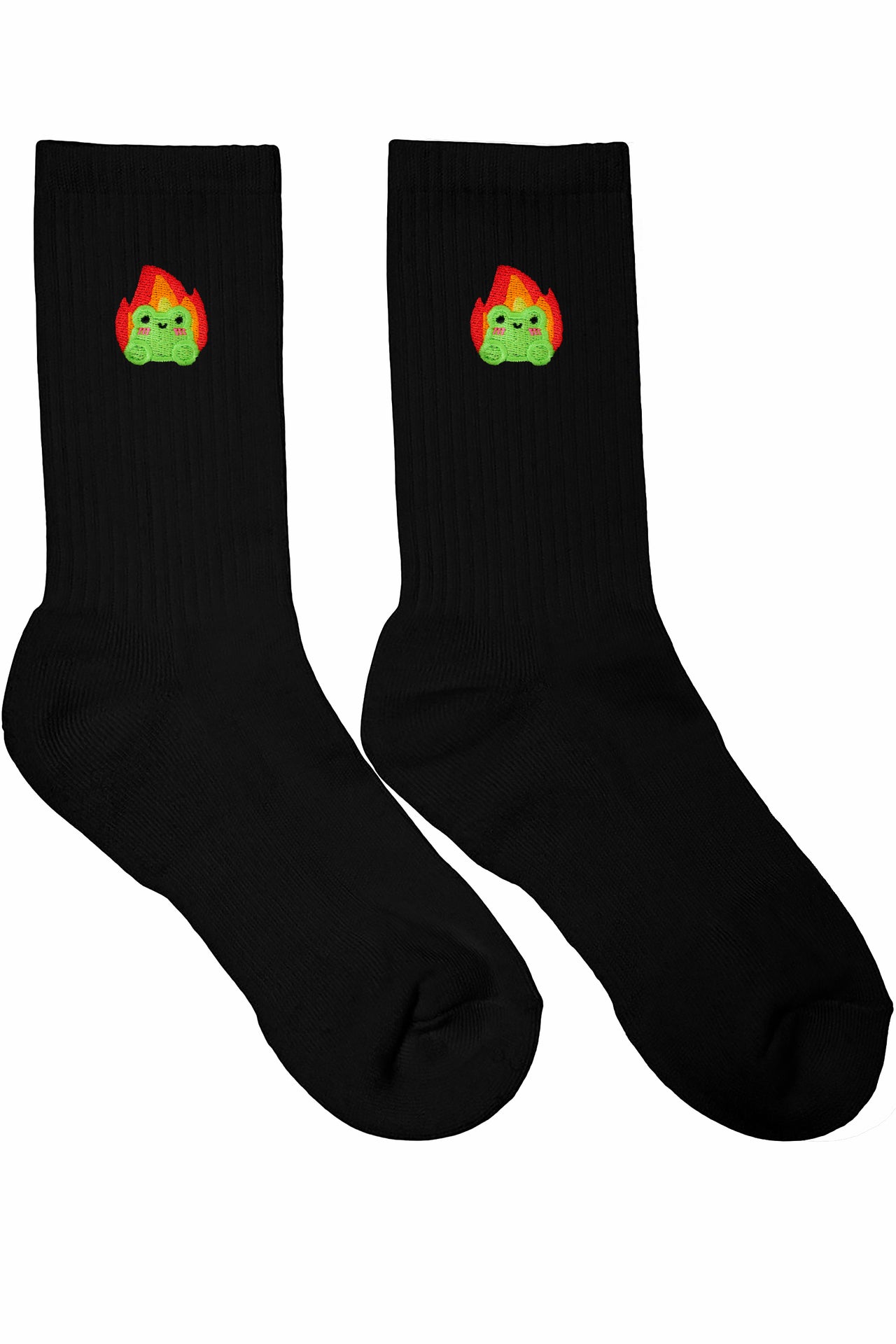 Albert In Flames Embroidered Socks