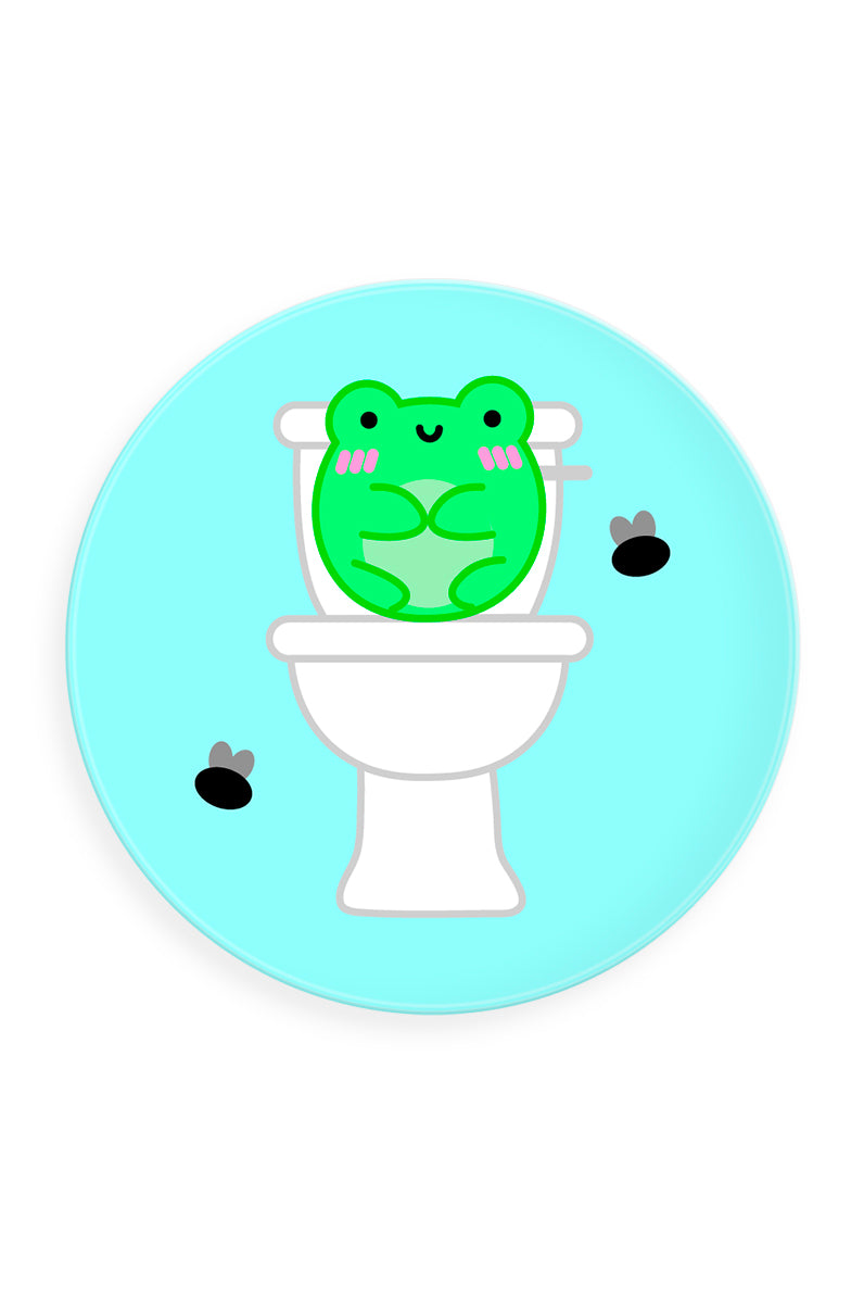 Toilet Albert Button Badge