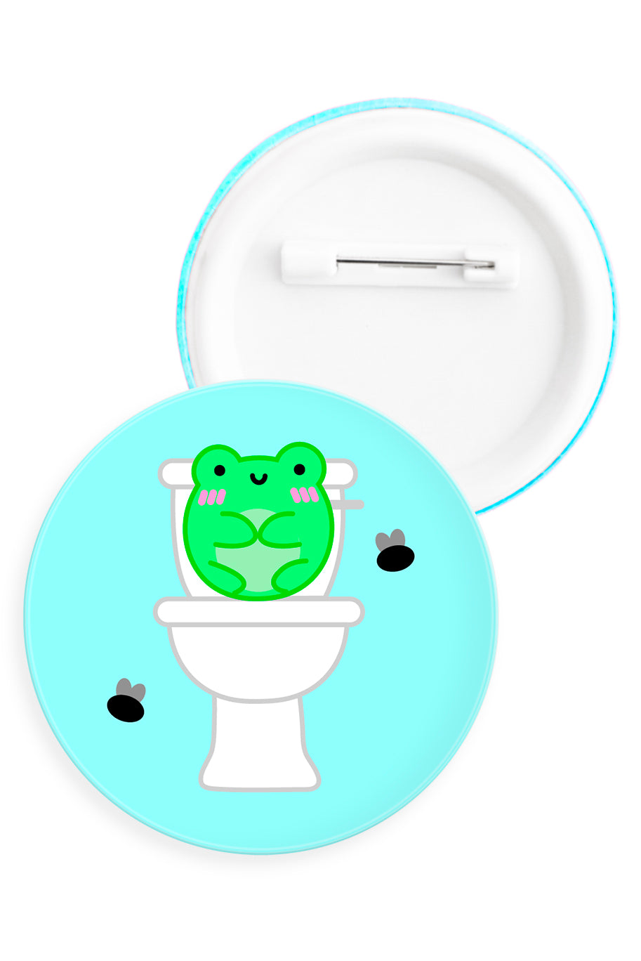 Toilet Albert Button Badge
