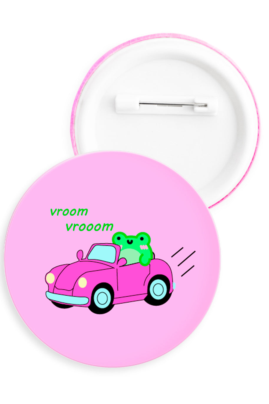 Vroom Vroom Albert Button Badge